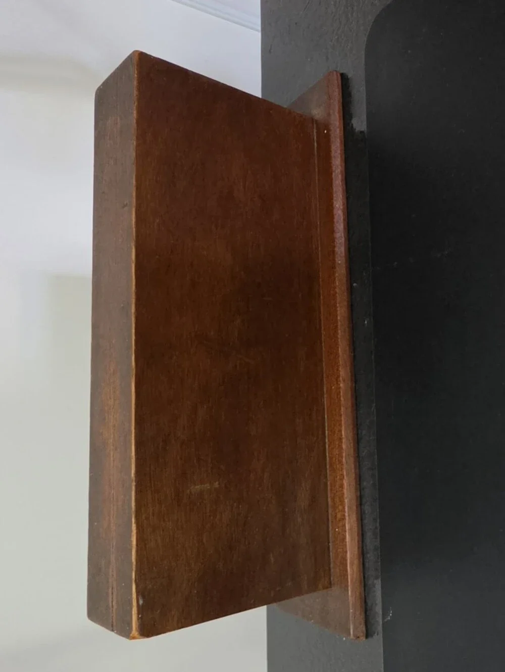Wooden Dual Dial Wall Timer - Brown